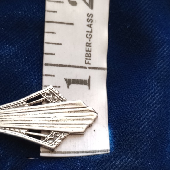 Sterling Silver Art Deco Vintage Style Long Dangle Earrings - Picture 5 of 14